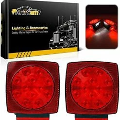 Best Sale ???? 12V Waterproof Square Led Trailer Light,Red LED Stop Turn Tail License Brake Running Light Lamp For Trailers Under 80" Boat Trailer Truck Marine Camper RV Snowmobile,IP68,DOT Complian ???? 12 Best Sale ???? 12V Waterproof Square Led Trailer Light,Red LED Stop Turn Tail License Brake Running Light Lamp For Trailers Under 80" Boat Trailer Truck Marine Camper RV Snowmobile,IP68,DOT Complian ???? -Govee-shop 518i3uD2yL. AC