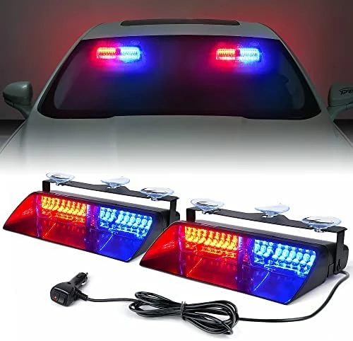 New ???? Blue LED Emergency Strobe Lights W/Suction Cups, Front Windshield Dash Deck Hazard Warning Police Flashing Light For Volunteer Firefighter Law Enforcement Vehicles Trucks ⌛ 13 New ???? Blue LED Emergency Strobe Lights W/Suction Cups, Front Windshield Dash Deck Hazard Warning Police Flashing Light For Volunteer Firefighter Law Enforcement Vehicles Trucks ⌛ - Image 11