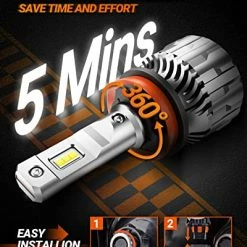 Hot Sale ✨ H11 LED Bulbs, 70W 18000 Lumens Per LED Lights With Cooling Fan, 600% Brighter H8/H9 Light Bulbs 6500K Cool White Conversion Kits Bulb Plug And Play, Pack Of 2 ???? -Govee-shop 518mFqZ9MHL