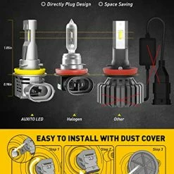 Buy ???? H11/H8/H9 LED Headlight Bulbs For High Beam Low Beam, 13000 Lumens 350% High Brightness, 6500K Cool White, Direct Installation Plug And Play, Pack Of 2 ???? 11 Buy ???? H11/H8/H9 LED Headlight Bulbs For High Beam Low Beam, 13000 Lumens 350% High Brightness, 6500K Cool White, Direct Installation Plug And Play, Pack Of 2 ???? -Govee-shop 519Pet23ktL