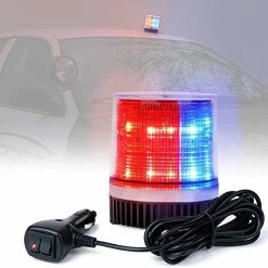 Best Pirce ???? Red & Blue LED Rooftop Beacon Strobe Light Magnetic Base, Safety Warning Police Flashing Lights For Law Enforcement Vehicles Forklift Patrol Security Trucks Cruiser UTV ATV Snowplow Volun ???? -Govee-shop 519gNIO15DL. AC