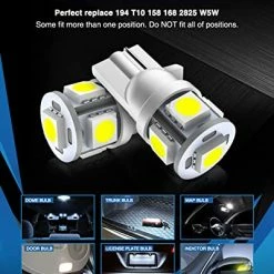 Buy ???? 194 LED Light Bulb 6000K 168 T10 2825 5SMD LED Replacement Bulbs For Car Dome Map Door Courtesy License Plate Lights (Pack Of 10) Green ???? 12 Buy ???? 194 LED Light Bulb 6000K 168 T10 2825 5SMD LED Replacement Bulbs For Car Dome Map Door Courtesy License Plate Lights (Pack Of 10) Green ???? -Govee-shop 519kaWvrOfL