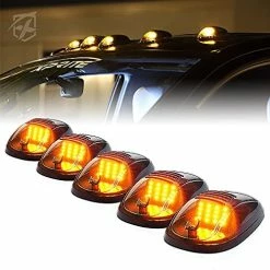 Top 10 ???? White LED Cab Roof Top Clearance Light Assembly, Black Smoke Lens Marker Running Lamps Compatible With Pickup Trucks Ford F150 Dodge Ram GMC Vans Lorry SUV POV Vehicle, Newest Version 5 PCS Amber - Oval ❤️ 20 Top 10 ???? White LED Cab Roof Top Clearance Light Assembly, Black Smoke Lens Marker Running Lamps Compatible With Pickup Trucks Ford F150 Dodge Ram GMC Vans Lorry SUV POV Vehicle, Newest Version 5 PCS Amber - Oval ❤️ -Govee-shop 51AQAgVoE2L. AC
