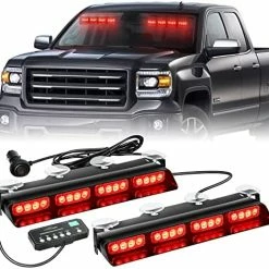Outlet ???? Emergency Dash Strobe Lights Safety Flashing Warning Hazard Interior Front/Rear Windshield Deck Split Light Bar W/ Suction Cups For Construction Vehicles Trucks (2x14 Inch, Amber White) Red ???? 13 Outlet ???? Emergency Dash Strobe Lights Safety Flashing Warning Hazard Interior Front/Rear Windshield Deck Split Light Bar W/ Suction Cups For Construction Vehicles Trucks (2x14 Inch, Amber White) Red ???? -Govee-shop 51BK3ACM0mL. AC