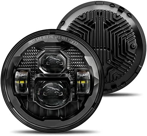 Cheap ???? 2023 Upgraded 600% Brighter Anti-glare DOT 7 Inch Led Headlight Round,H6024 Hi/Low Sealed Beam Compatible With Wrangler JK JKU TJ LJ Chevy Ford GMC Dodge Mazda Nissan Mack VW Etc Chrome Trim Ring ???? 9 Cheap ???? 2023 Upgraded 600% Brighter Anti-glare DOT 7 Inch Led Headlight Round,H6024 Hi/Low Sealed Beam Compatible With Wrangler JK JKU TJ LJ Chevy Ford GMC Dodge Mazda Nissan Mack VW Etc Chrome Trim Ring ???? - Image 7