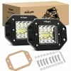 New ???? 2PCS 42W Flush Mount LED Light Pods Upgraded Spot Flood Combo Beam Driving Light LED Work Light Backup Light Reverse Light Grill Mount Light For Offroad 4x4 Truck SUV Jeep, 2 Years Warranty ???? 1 New ???? 2PCS 42W Flush Mount LED Light Pods Upgraded Spot Flood Combo Beam Driving Light LED Work Light Backup Light Reverse Light Grill Mount Light For Offroad 4x4 Truck SUV Jeep, 2 Years Warranty ???? -Govee-shop 51C4n6YbyeL