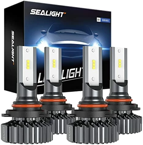 New ???? 9005/HB3 H11/H9/H8 LED Bulbs Combo, Super Bright Cool White, Plug And Play, Pack Of 4 ???? 6 New ???? 9005/HB3 H11/H9/H8 LED Bulbs Combo, Super Bright Cool White, Plug And Play, Pack Of 4 ???? - Image 4