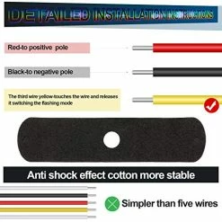 Coupon ???? LED Amber Strobe Lights Vehicle Emergency Strobe Lights For Trucks LED Flashing Car Lights Windshield Lights Bars Hazard Shiny Mount Strobe Lights With Pads Screws For Off Road Car (12 Pieces) ???? -Govee-shop 51CI8Wb7bYL