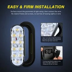 Flash Sale ???? TL-09 6 Inch Oval White LED Trailer Tail Lights 2PCS 10 LED W/Flush Mount Grommets Plugs IP67 Waterproof Reverse/Back Up Trailer Lights For RV Truck Jeep, 2 Years Warranty ???? 14 Flash Sale ???? TL-09 6 Inch Oval White LED Trailer Tail Lights 2PCS 10 LED W/Flush Mount Grommets Plugs IP67 Waterproof Reverse/Back Up Trailer Lights For RV Truck Jeep, 2 Years Warranty ???? -Govee-shop 51DKieVcQRL