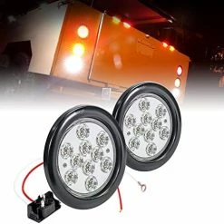 Outlet ✔️ 4pc 4" Round Red LED Trailer Tail Lights [DOT Certified] [Grommet & Plug Included] [IP67 Waterproof] Turn Stop Brake Trailer Lights For RV Trucks ???? -Govee-shop 51EXxf4LqmL. AC