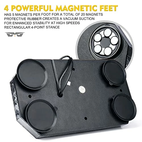 Discount ???? 42 LED Roof Top Strobe Beacon Light Bar, High Bright Hazard Warning Flashing Plow Light With Synchronous Controller For Construction Vehicles, Tow Trucks, Postal Cars, Snowplow (Amber/White) ✔️ 7 Discount ???? 42 LED Roof Top Strobe Beacon Light Bar, High Bright Hazard Warning Flashing Plow Light With Synchronous Controller For Construction Vehicles, Tow Trucks, Postal Cars, Snowplow (Amber/White) ✔️ - Image 5