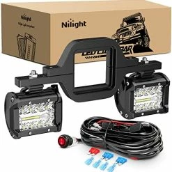 Wholesale ⌛ 2 PCS 4 Inch 60W Led Pods With 2.5 Inch Tow Hitch Mounting Brackets LED Backup Reverse Lights Rear Search Lighting Led Light Bar For Pickup ATV SUV Truck Trailer Boat Led Pods + Tow Hitch +wiring Harness ???? 14 Wholesale ⌛ 2 PCS 4 Inch 60W Led Pods With 2.5 Inch Tow Hitch Mounting Brackets LED Backup Reverse Lights Rear Search Lighting Led Light Bar For Pickup ATV SUV Truck Trailer Boat Led Pods + Tow Hitch +wiring Harness ???? -Govee-shop 51FHL4PArWL. AC