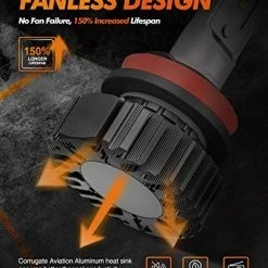 Cheapest ???? H11/H8/H9 LED Bulbs, 600% Brighter LED Lights, 50,000+ Hour Lifespan, 6000K Xenon White Non-polarity, Pack Of 2 ⌛ 8 Cheapest ???? H11/H8/H9 LED Bulbs, 600% Brighter LED Lights, 50,000+ Hour Lifespan, 6000K Xenon White Non-polarity, Pack Of 2 ⌛ -Govee-shop 51FaHSjo4gL