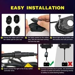 New ???? RGB LED Rock Lights Kit, 4 Pods Underglow Multicolor Neon Light Pod With Bluetooth App Control Flashing Music Mode Wheel Well Light For Truck ATV UTV RZR SUV ???? -Govee-shop 51Fq4DY2jhL