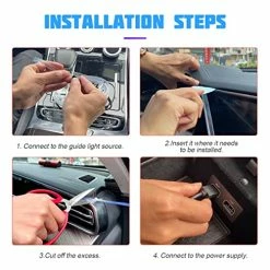 Outlet ???? EL Wire Interior Car LED Strip Lights, USB Auto Neon Light Strip With Sewing Edge, 16FT Electroluminescent Car Ambient Lighting Kits With Fuse Protection, Car Decoration Accessories (Red/16FT) ❤️ -Govee-shop 51FtIlWaC1L