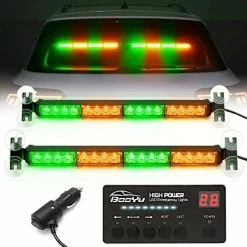 Hot Sale ???? 2 In 1 LED Emergency Strobe Light Bar W/ Digital Display Controller Windshield Traffic Advisor Visor Safety Warning Hazard Flashing Lights For Firefighter Police Trucks Vehicles (Red/White) #12 Amber/red ???? -Govee-shop 51GsRkqJlL. AC