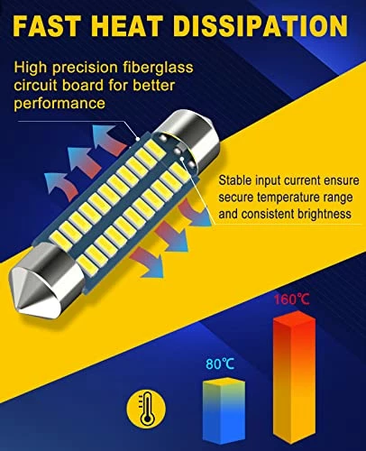 Cheap ???? Serundo Auto 578 Led Bulb 211-2 Led Festoon Bulb 41mm 42mm 1.65in Led Festoon Bulb For Car Map Light Dome Light, 6000k White Super Bright Interior Led Festoon Bulb,Pack Of 4pcs ???? 7 Cheap ???? Serundo Auto 578 Led Bulb 211-2 Led Festoon Bulb 41mm 42mm 1.65in Led Festoon Bulb For Car Map Light Dome Light, 6000k White Super Bright Interior Led Festoon Bulb,Pack Of 4pcs ???? - Image 5