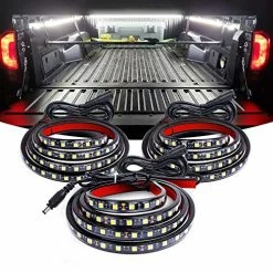 Outlet ???? 3PCS 60 Inch Bed Light Strip 270 LED With On/Off Switch Blade Fuse Splitter Extension Cable For Cargo Pickup Truck SUV RV Boat,2 Years Warranty Rgb ????