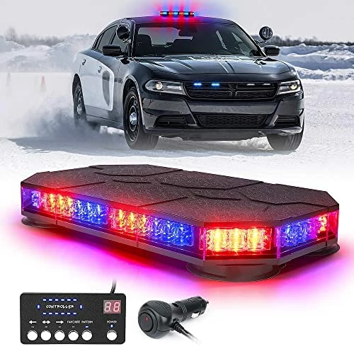 Best Pirce ???? LED Rooftop Strobe Beacon Lights Bar, Magnetic Mount Emergency Traffic Security Warning Caution Flashing Plow Light, For Construction Vehicles Tow Trucks Snowplow Postal Cars - White Amb ???? 11 Best Pirce ???? LED Rooftop Strobe Beacon Lights Bar, Magnetic Mount Emergency Traffic Security Warning Caution Flashing Plow Light, For Construction Vehicles Tow Trucks Snowplow Postal Cars - White Amb ???? - Image 9