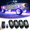 Coupon ⌛ RGB LED Rock Lights, 60 LEDs High Brightness Multifunction Neon Underglow Kit Waterproof Car Light With APP/RF Control Multicolor Rock Lights For ATV RZR UTV SUV Off Road Car, DC 12V (4 Pods) ???? 2 Coupon ⌛ RGB LED Rock Lights, 60 LEDs High Brightness Multifunction Neon Underglow Kit Waterproof Car Light With APP/RF Control Multicolor Rock Lights For ATV RZR UTV SUV Off Road Car, DC 12V (4 Pods) ???? -Govee-shop 51IpPSzRjHL
