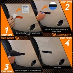 Hot Sale ???? NDRUSH Blackout Side Marker Lights & Reflectors Vinyl Tint Film Precut Overlay Sidemarker Wrap Covers Compatible With Chevy Corvette C7 2014 2015 2016 2017 ❤️ -Govee-shop 51Ivmpgl2rL 1