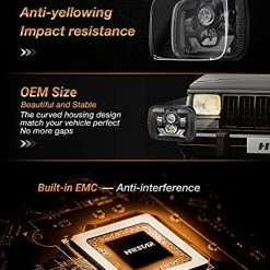 Top 10 ???? Wstar 2022 Upgraded 180W DOT 500% Bright Anti-glare H6054 5x7 7x6 Led Headlights,DRL Turn Signal Hi/Low Sealed Beam Compatible With Jeep Cherokee XJ Wrangler YJ Ford Chevy GMC Toyota Nissan Dodge Etc Black ???? -Govee-shop 51J7TgJs4OS