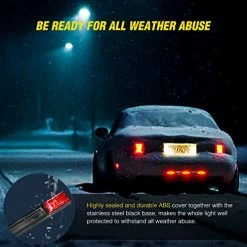 Brand new ???? TL-11 1PC Red 9 LED ID Bar Marker Tail Black Stainless Steel Bracket For Truck Trailer Boat Identification Light, 2 Years Warranty ???? 15 Brand new ???? TL-11 1PC Red 9 LED ID Bar Marker Tail Black Stainless Steel Bracket For Truck Trailer Boat Identification Light, 2 Years Warranty ???? -Govee-shop 51Jkr2f9LGL