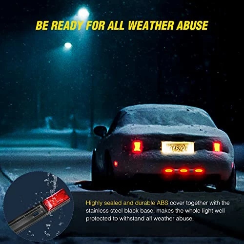 Brand new ???? TL-11 1PC Red 9 LED ID Bar Marker Tail Black Stainless Steel Bracket For Truck Trailer Boat Identification Light, 2 Years Warranty ???? 8 Brand new ???? TL-11 1PC Red 9 LED ID Bar Marker Tail Black Stainless Steel Bracket For Truck Trailer Boat Identification Light, 2 Years Warranty ???? - Image 6