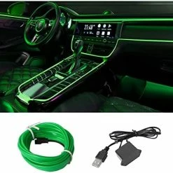 Outlet ???? EL Wire Interior Car LED Strip Lights, USB Auto Neon Light Strip With Sewing Edge, 16FT Electroluminescent Car Ambient Lighting Kits With Fuse Protection, Car Decoration Accessories (Red/16FT) ❤️ -Govee-shop 51K2O785DvL. AC