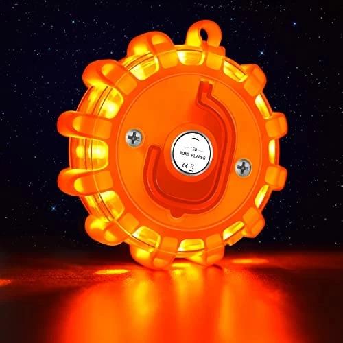 Best Pirce ???? 6 Pack LED Road Flares Emergency Lights Roadside Safety Beacon Disc Flashing Warning Flare Kit With Magnetic Base & Hook For Car Truck Boats | 9 Flash Modes (Batteries Not Included) (6) ✔️ 8 Best Pirce ???? 6 Pack LED Road Flares Emergency Lights Roadside Safety Beacon Disc Flashing Warning Flare Kit With Magnetic Base & Hook For Car Truck Boats | 9 Flash Modes (Batteries Not Included) (6) ✔️ - Image 6
