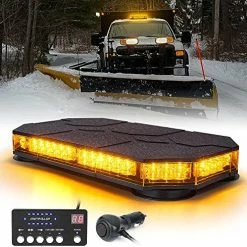 Best Pirce ???? LED Rooftop Strobe Beacon Lights Bar, Magnetic Mount Emergency Traffic Security Warning Caution Flashing Plow Light, For Construction Vehicles Tow Trucks Snowplow Postal Cars - White Amb ???? 19 Best Pirce ???? LED Rooftop Strobe Beacon Lights Bar, Magnetic Mount Emergency Traffic Security Warning Caution Flashing Plow Light, For Construction Vehicles Tow Trucks Snowplow Postal Cars - White Amb ???? -Govee-shop 51KF9mQH JL. AC