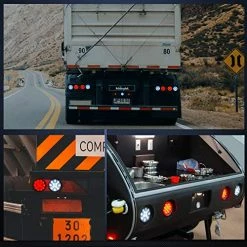 Buy ???? 2PCS 4" White Round LED Reverse Back Up Light W/Surface Mount Grommet Plugs Trailer Tail Lights For Truck Trailer RV Jeep, 2 Years Warranty (TL-26) ???? -Govee-shop 51LJyujsMLL