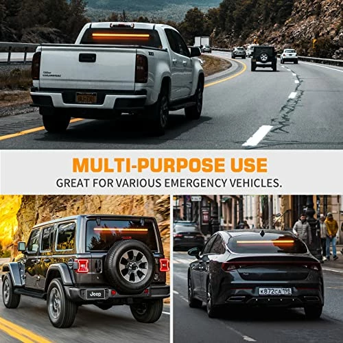 Buy ???? 35 Inch Traffic Advisor Light Bar 144 LED Amber Strobe Lights Emergency Warning Flashing Safety Interior Windshield W/ Directional Arrow For Construction Vehicles Snow Plow Trucks ???? 7 Buy ???? 35 Inch Traffic Advisor Light Bar 144 LED Amber Strobe Lights Emergency Warning Flashing Safety Interior Windshield W/ Directional Arrow For Construction Vehicles Snow Plow Trucks ???? - Image 5