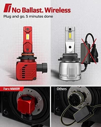 New ???? 9005/HB3 9006/HB4 LED Bulbs Kit 40000 Lumens, 100W 600% Brightness 6500K Cool White, Plug And Play Halogen Replacement LED Bulb, Pack Of 4 ???? 6 New ???? 9005/HB3 9006/HB4 LED Bulbs Kit 40000 Lumens, 100W 600% Brightness 6500K Cool White, Plug And Play Halogen Replacement LED Bulb, Pack Of 4 ???? - Image 4
