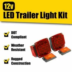 Discount ???? MaxxHaul 70205 Trailer Light Kit - 12V All LED , Left And Right Waterproof Submersible For Trailers, Boat Trailer Truck Marine Camper RV Snowmobile ???? -Govee-shop 51LuBmK2RgL