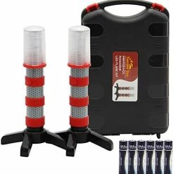 Cheap ⭐ Emergency Roadside Flares Kit LED Safety Strobe Road Warning Light Highway Beacon Alert Flare With Magnetic Base, Detachable Stand, Solid Storage Case, Set Of 2 *4 Sets ❤️ 11 Cheap ⭐ Emergency Roadside Flares Kit LED Safety Strobe Road Warning Light Highway Beacon Alert Flare With Magnetic Base, Detachable Stand, Solid Storage Case, Set Of 2 *4 Sets ❤️ -Govee-shop 51M93CRLaL. AC