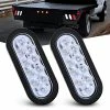 Flash Sale ???? TL-09 6 Inch Oval White LED Trailer Tail Lights 2PCS 10 LED W/Flush Mount Grommets Plugs IP67 Waterproof Reverse/Back Up Trailer Lights For RV Truck Jeep, 2 Years Warranty ???? 1 Flash Sale ???? TL-09 6 Inch Oval White LED Trailer Tail Lights 2PCS 10 LED W/Flush Mount Grommets Plugs IP67 Waterproof Reverse/Back Up Trailer Lights For RV Truck Jeep, 2 Years Warranty ???? -Govee-shop 51MF6rkAfwL