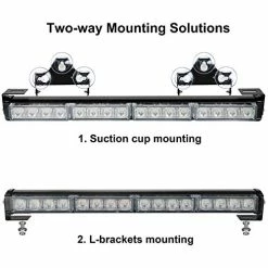 Best Pirce ???? 2x16.8 Inch Emergency Flashing LED Traffic Advisor Strobe Light Bar 32LED 26 Flash Patterns Interior Safety Warning Lights (Amber/White) ???? -Govee-shop 51MLvjMtJcL