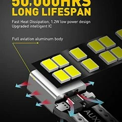 New ✔️ 194 LED Bulb 6000K White 168 2825 W5W T10 Wedge 14-SMD LED Interior Car Light Bulbs Replacement For Dome Map Door Courtesy Trunk Parking License Plate Lights, 10 PCS ???? -Govee-shop 51NGyHofmuS