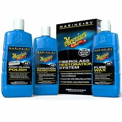 Budget ???? Meguiar's Marine/RV Fiberglass Restoration System, Boat Fiberglass Repair Kit With Oxidation Remover, Boat Polish And Boat Wax - 3 Count (1 Pack) ⌛