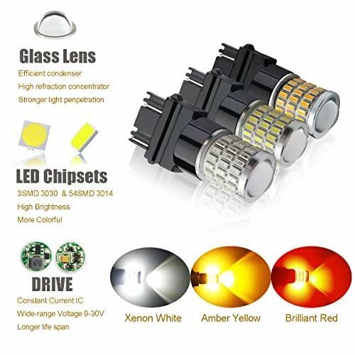 Hot Sale ???? Newest 9-30V Super Bright Low Power 3157 4157 3057 3156 LED Bulbs With Projector Replacement For Back Up Reverse Lights And Tail Brake Parking Lights, Xenon White ???? 9 Hot Sale ???? Newest 9-30V Super Bright Low Power 3157 4157 3057 3156 LED Bulbs With Projector Replacement For Back Up Reverse Lights And Tail Brake Parking Lights, Xenon White ???? - Image 7