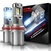 Promo ❤️ Fanless 9007 LED Headlight Bulbs | 12000LM 60W Wireless HB5 All-in-One Conversion Kit | PHI Chips Super Bright 6500K Xenon White Halogen Replacement ???? -Govee-shop 51NnELOX3VS