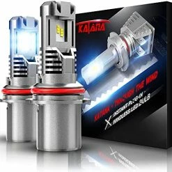 Promo ❤️ Fanless 9007 LED Headlight Bulbs | 12000LM 60W Wireless HB5 All-in-One Conversion Kit | PHI Chips Super Bright 6500K Xenon White Halogen Replacement ???? -Govee-shop 51NnELOX3VS. AC