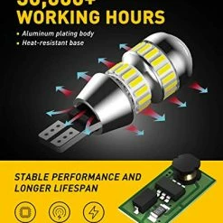 Outlet ⌛ 912 921 LED Bulb For Backup Reverse Light Bulbs, 2600 Lumens 4014 42-SMD, 6000K White, Non-Polarity 906 W16W T15 921 LED Bulb Direct Back Up Replacement Lamp, Pack Of 2 ❤️ -Govee-shop 51O2UIA0ryL