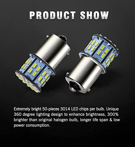 Best Pirce ???? 1156 1141 1003 7506 BA15S LED Bulbs White 20-Packs, Super Bright 3014 50-SMD LED Replacement For 12 Volt RV Camper Trailer Boat Trunk Interior Lights ✔️ 4 Best Pirce ???? 1156 1141 1003 7506 BA15S LED Bulbs White 20-Packs, Super Bright 3014 50-SMD LED Replacement For 12 Volt RV Camper Trailer Boat Trunk Interior Lights ✔️ - Image 2