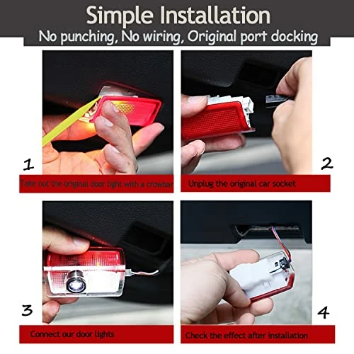 Cheap ✔️ 4 PCS Car Door Light Logo Projector Compatible With Mercedes Benz Accessories LED Car Light Logo 3D Ghost Shadow Light Upgraded Welcome Courtesy Projector For A B C E M G AMG W166 W176 W205 W212 ???? 7 Cheap ✔️ 4 PCS Car Door Light Logo Projector Compatible With Mercedes Benz Accessories LED Car Light Logo 3D Ghost Shadow Light Upgraded Welcome Courtesy Projector For A B C E M G AMG W166 W176 W205 W212 ???? - Image 5