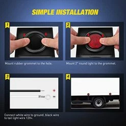 Best Sale ???? 5PCS Red Round Trailer LED Marker Clearance Light 4 LED Flush Mount With Plug Grommet Pigtail Hardwired For Trailer Truck RV, 2 Years Warranty (TL-19) Red 5pcs ???? 10 Best Sale ???? 5PCS Red Round Trailer LED Marker Clearance Light 4 LED Flush Mount With Plug Grommet Pigtail Hardwired For Trailer Truck RV, 2 Years Warranty (TL-19) Red 5pcs ???? -Govee-shop 51OnSBglZoL