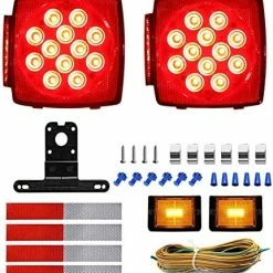 Cheapest ???? 12V LED Submersible Trailer Light Kit, Super Bright Boat Trailer Light, Utility Brake Stop Turn Tail Lightsfor Camper Truck, RV Marine Snowmobile Under 80 Inch, IP68 Waterproof 2 Pack Basic ???? -Govee-shop 51PCGalZjvL. AC