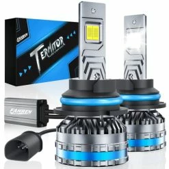 New ???? Fahren Termitor 9007/HB5 LED Headlight Bulbs, 120W 20000 Lumens Bright LED Headlights, 6500K Cool White LED Headlight Conversion Kit IP68 Waterproof, Quick Installation, Pack Of 2 ✔️