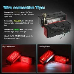 Best Pirce ???? 12V LED Submersible Low Profile Rectangular Trailer Lights, Waterproof LED Combination Trailer Tail Light Kit Stop Brake License Plate Turn Running Lights Sealed For Boat Trailer Lights Truck ⌛ -Govee-shop 51PmSIWoHCL